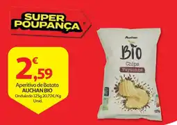 Auchan Aperitivo de Batata AUCHAN BIO Ondulada promoção