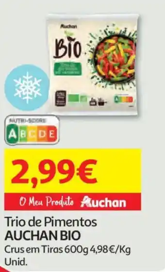 Auchan Trio de Pimentos AUCHAN BIO promoção
