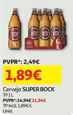 Auchan Cerveja SUPER BOCK promoção