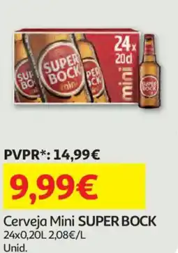 Auchan Cerveja Mini SUPER BOCK promoção