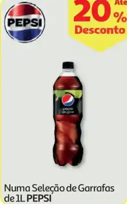 Auchan Numa Seleção de Garrafas PEPSI promoção
