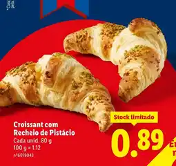 Lidl Croissant com Recheio de Pistácio promoção