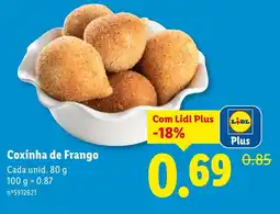 Lidl Coxinha de Frango Cada unid. promoção