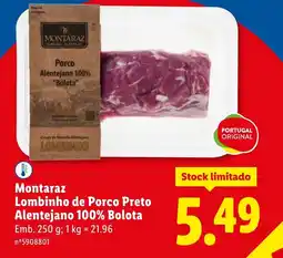 Lidl Montaraz Lombinho de Porco Preto Alentejano 100% Bolota promoção