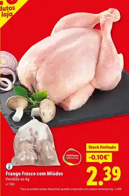 Lidl Frango Fresco com Miúdos promoção