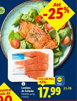 Lidl Lombos de Salmão promoção
