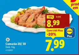 Lidl Camarão 20/30 promoção