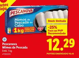 Lidl Pescanova Mimos de Pescada promoção