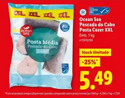 Lidl Ocean Sea Pescada do Cabo Posta Cozer XXL promoção