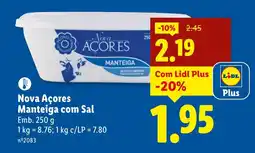 Lidl Nova Açores Manteiga com Sal promoção