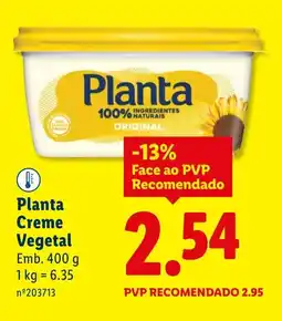 Lidl Planta Creme Vegetal promoção