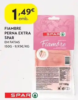 Spar Fiambre perna extra spar promoção