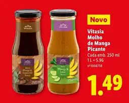 Lidl Vitasia Molho de Manga Picante promoção