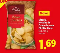 Lidl Vitasia Hóstias de Camarão com Chilli e Lima promoção