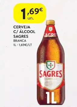 Spar Cerveja c/ álcool sagres branca promoção
