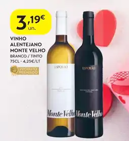 Spar Vinho alentejano monte velho promoção