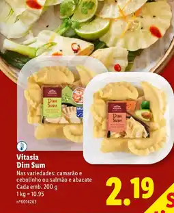 Lidl Vitasia Dim Sum promoção