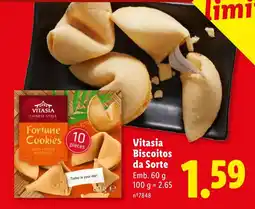 Lidl Vitasia Biscoitos da Sorte promoção
