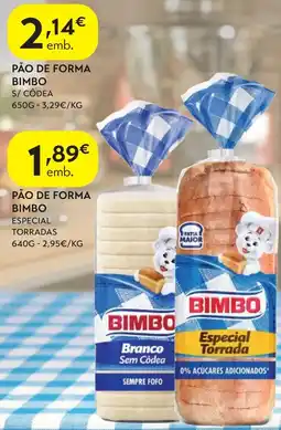 Spar Pão de forma bimbo promoção
