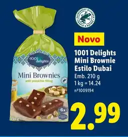 Lidl 1001 Delights Mini Brownie Estilo Dubai promoção