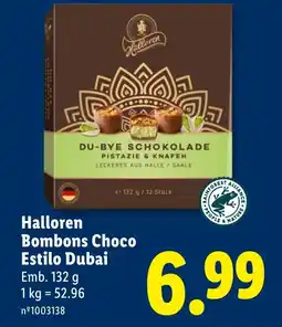 Lidl Halloren Bombons Choco Estilo Dubai promoção