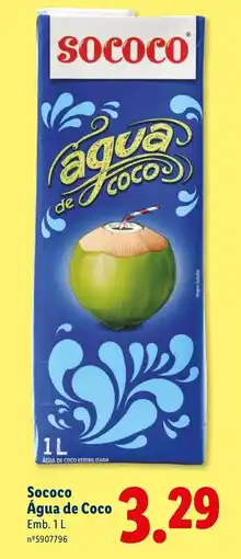 Lidl Sococo Água de Coco promoção