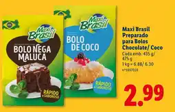 Lidl Maxi Brasil Preparado para Bolos Chocolate/Coco promoção