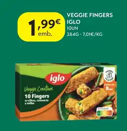 Spar Veggie fingers iglo promoção