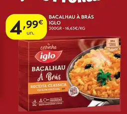 Spar Bacalhau à brás iglo promoção