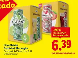 Lidl Licor Beirão Caipirão/ Morangão promoção