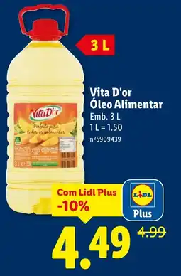 Lidl Vita D'or Óleo Alimentar promoção