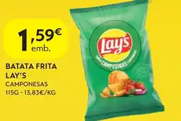 Spar Batata frita lay's camponesas promoção