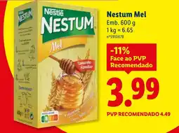 Lidl Nestum Mel promoção