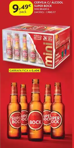 Spar Cerveja c/ álcool super bock promoção
