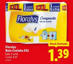 Lidl Floralys Rolo Cozinha XXL promoção