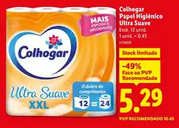 Lidl Colhogar Papel Higiénico Ultra Suave promoção