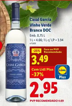 Lidl Casal Garcia Vinho Verde Branco DOC promoção