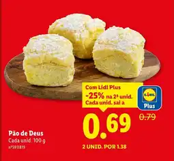 Lidl Pão de Deus Cada unid. promoção
