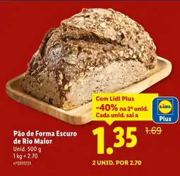 Lidl Pão de Forma Escuro de Rio Maior promoção
