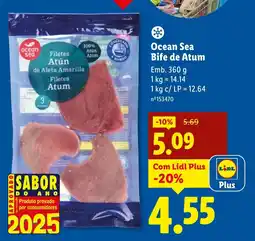 Lidl Ocean Sea Bife de Atum promoção
