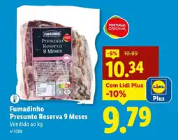 Lidl Fumadinho Presunto Reserva 9 Meses promoção