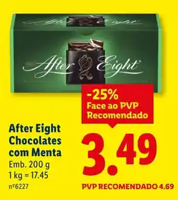 Lidl After Eight Chocolates com Menta promoção