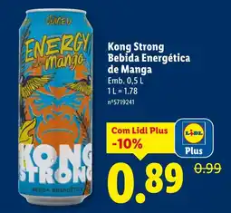 Lidl Kong Strong Bebida Energética de Manga promoção