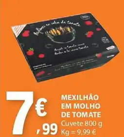 E.Leclerc Mexilhão em molho de tomate cuvete promoção
