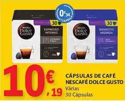 E.Leclerc Cápsulas de café nescafé dolce gusto promoção