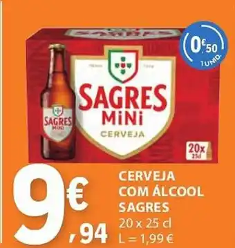 E.Leclerc Cerveja com alcool sagres promoção