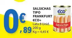 E.Leclerc Salsichas tipo frankfurt €co+ promoção