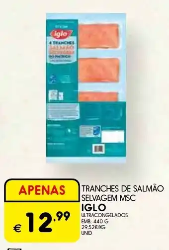 Tranches de salmão selvagem msc iglo