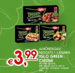 Meu Super Almondegas/ nuggets/lasanha iglo green cuisine promoção