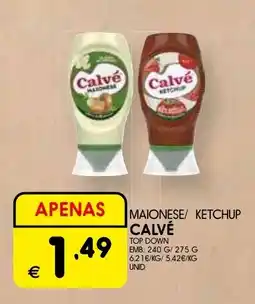 Meu Super Maionese/ ketchup calve promoção